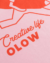 T-Shirt Creative Studio Rose Lila