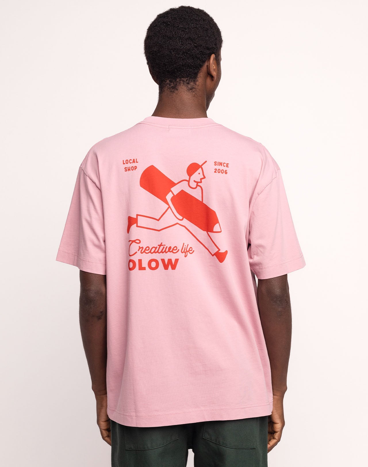 T-Shirt Creative Studio Rose Lila