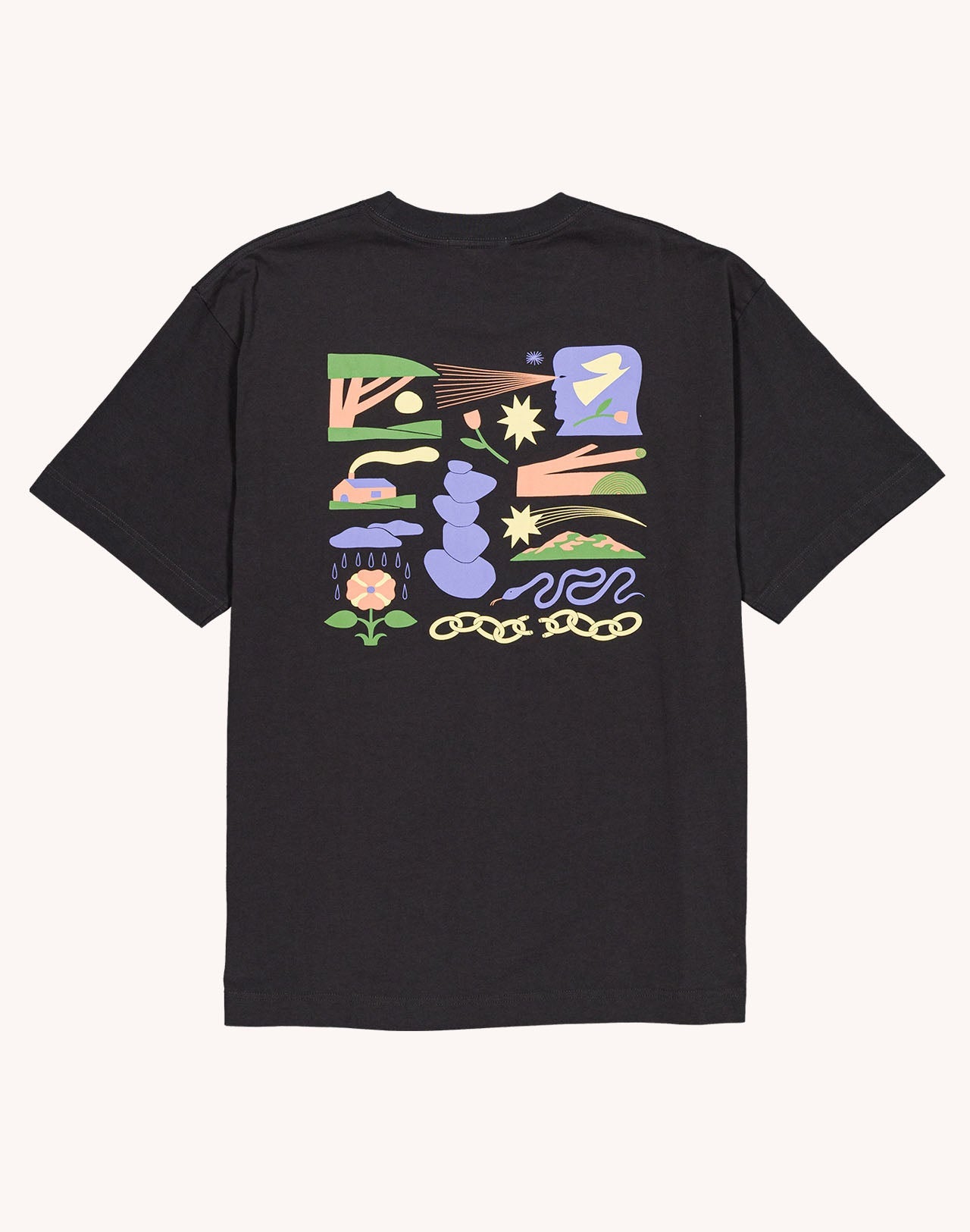 T-Shirt Elsewhere Noir Carbone