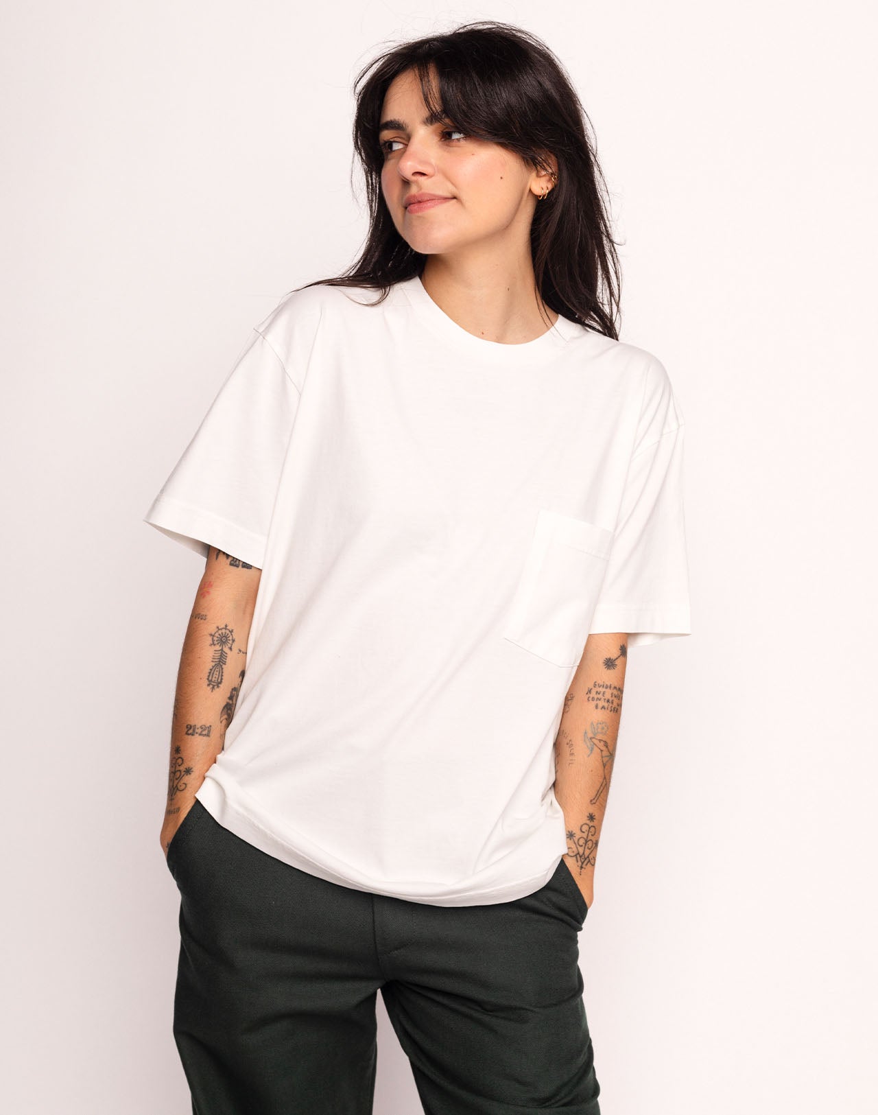 T-Shirt Ensemble Écru
