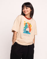 T-Shirt Heart Emotion Crème