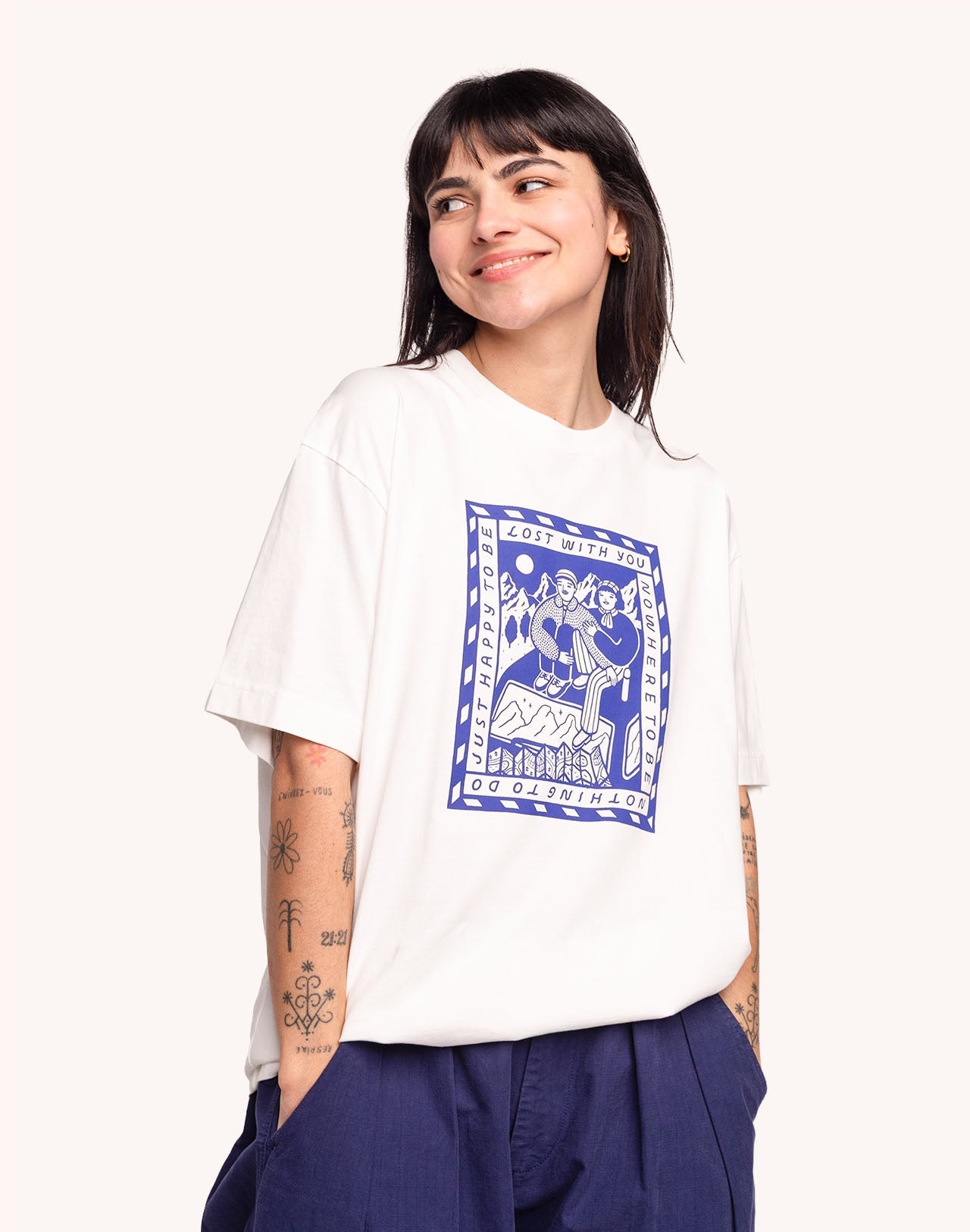 T-Shirt Lost With You Écru