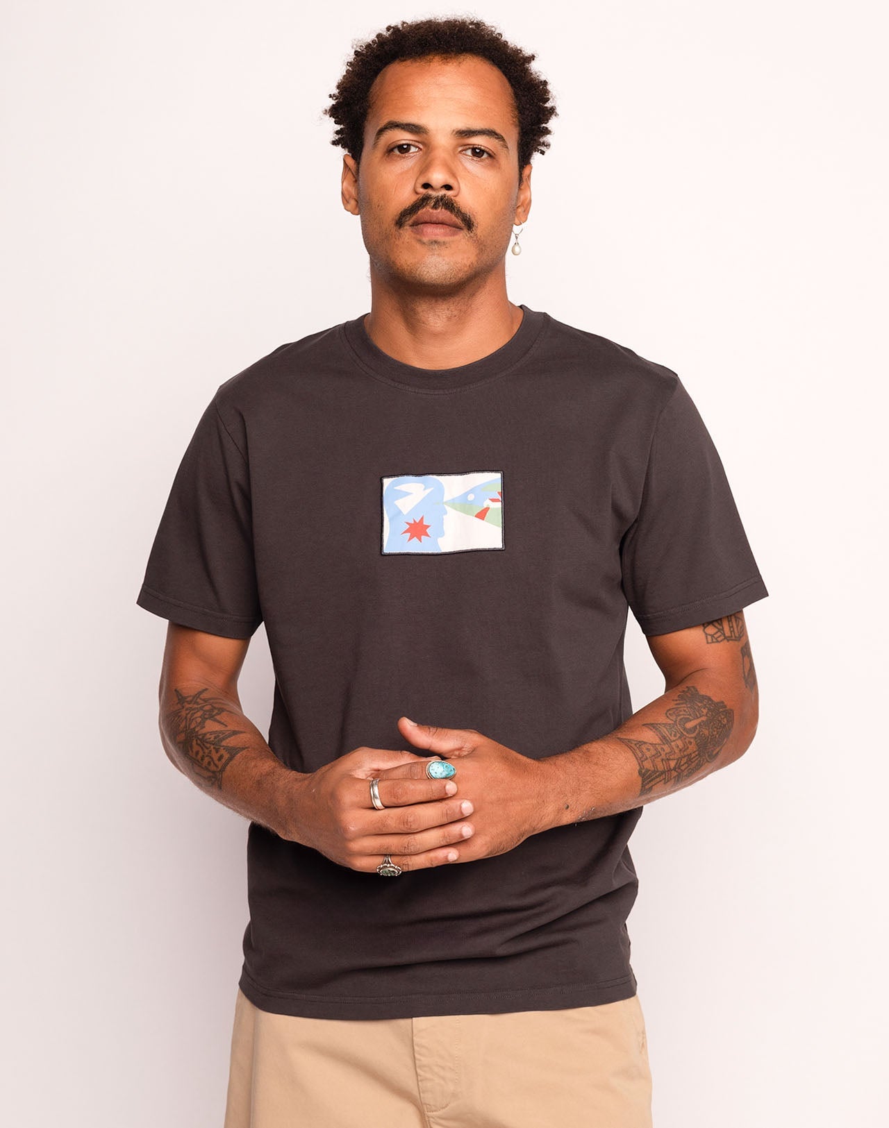 T-Shirt The Vision Noir Carbone
