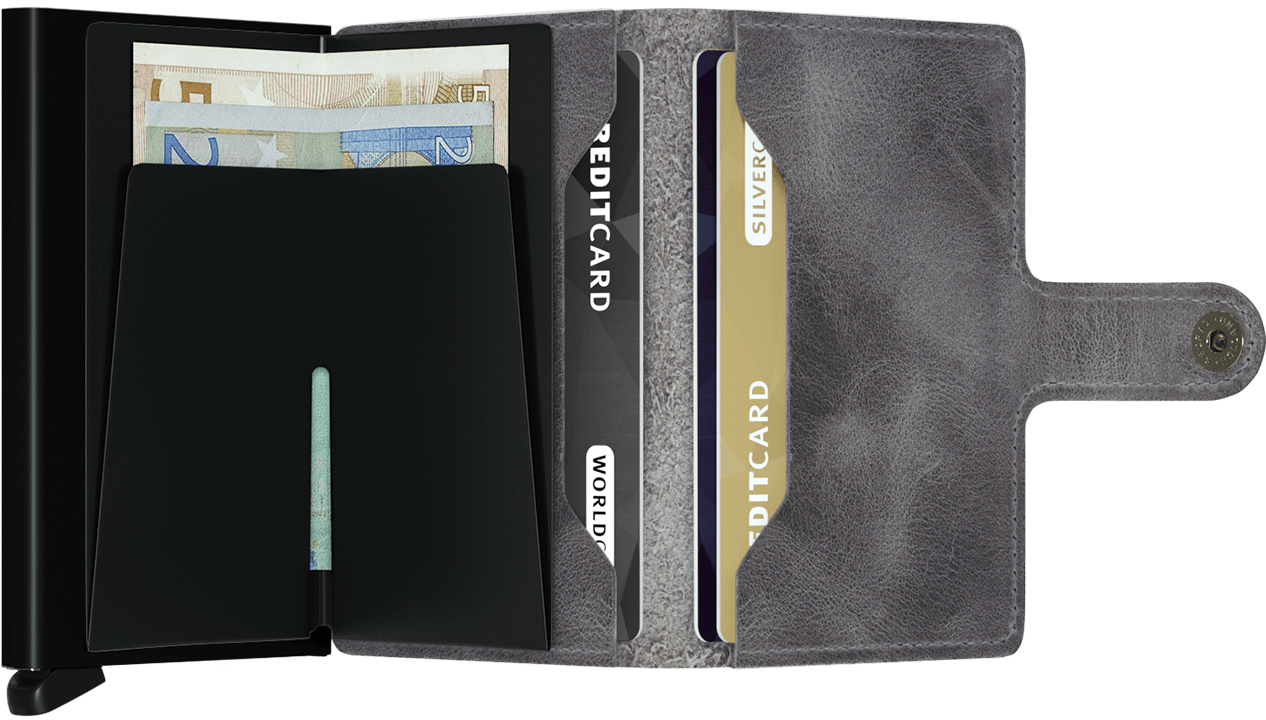 Miniwallet Vintage Grey Black