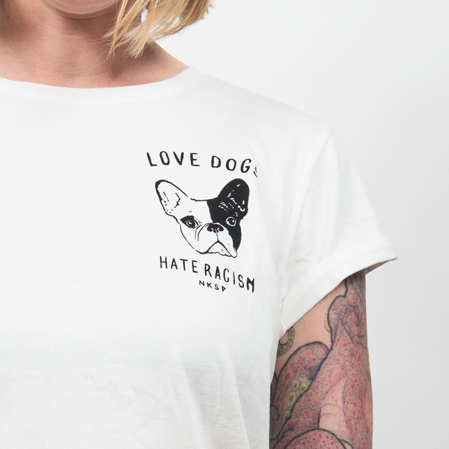 Love Dogs Hate Racism Women's