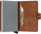 Miniwallet Vintage Cognac Silver